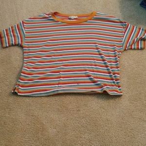 Striped crop top